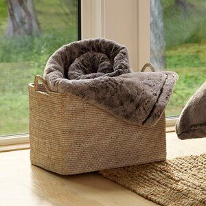 Lovesac Footsac Blanket: Espresso Pika Phur